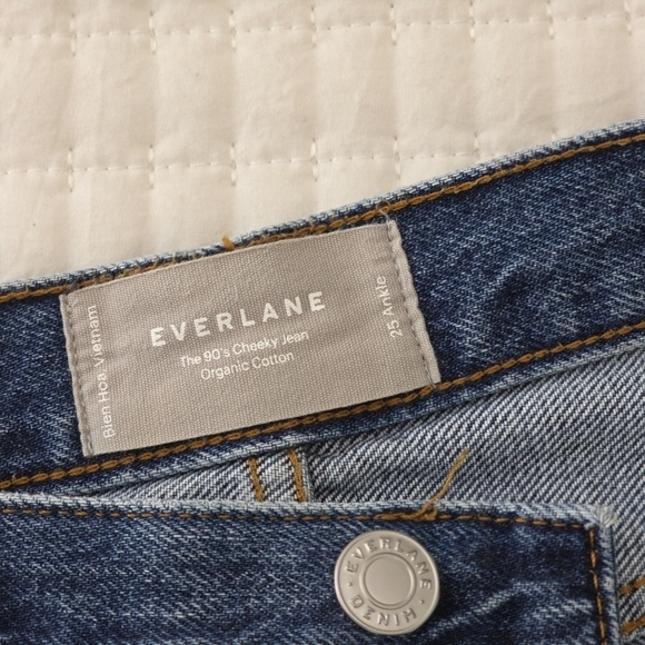 Everlane The 90's Cheeky Organic Cotton Ankle Jean, Size 25 - Picture 9 of 10
